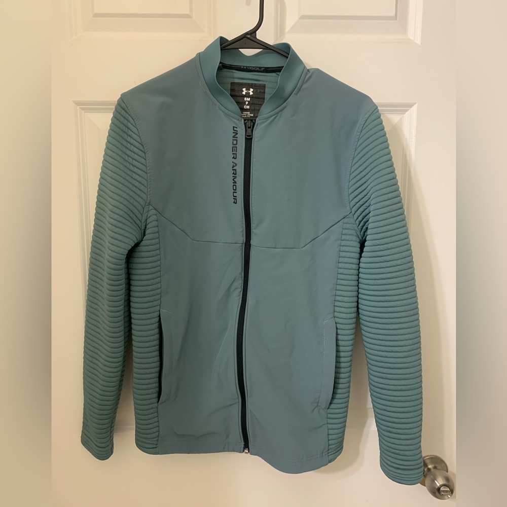 Mens Under Armour Golf Cold gear bomber jacket: Men’s Size Small